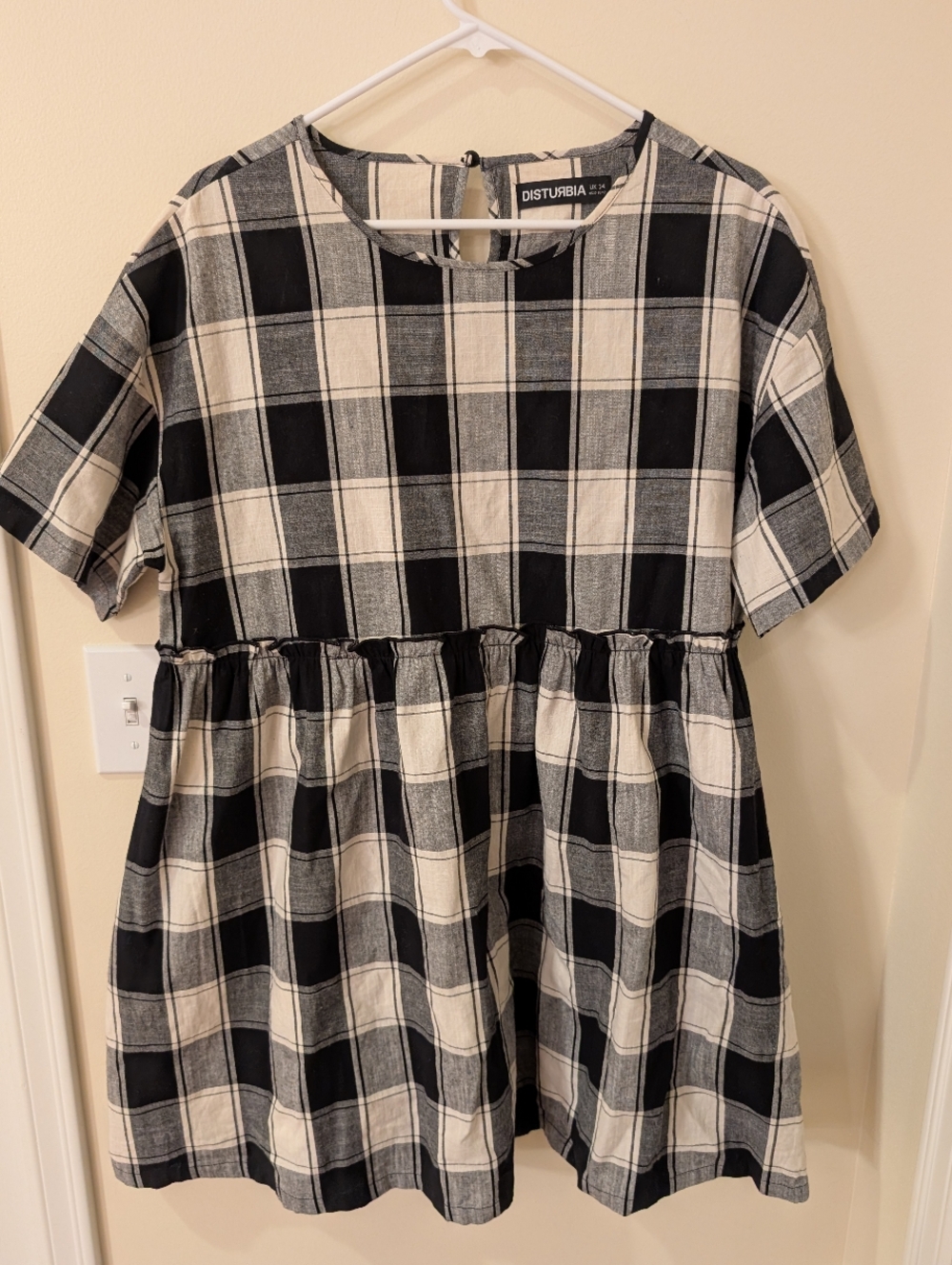 Disturbia | Plaid Babydoll Dress